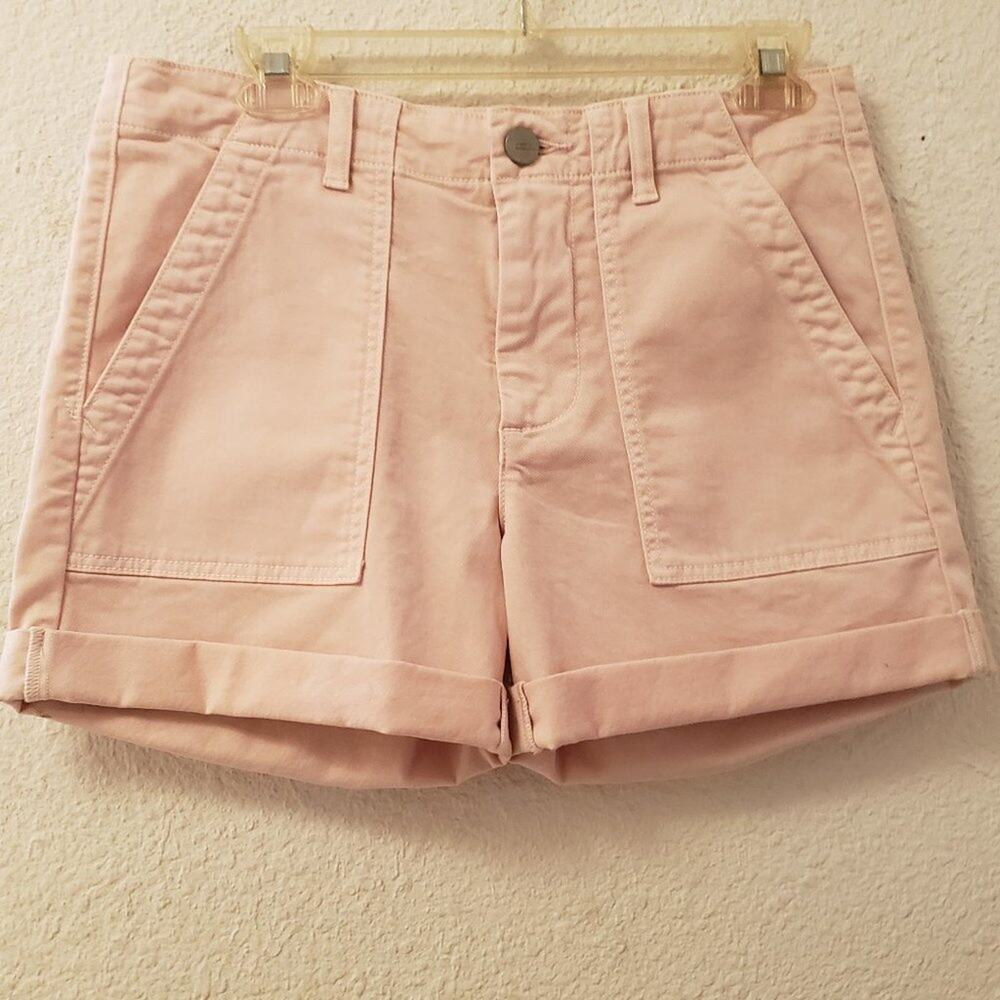 Vince Patch Pocket Cuffed Chino Shorts Pink Size 26